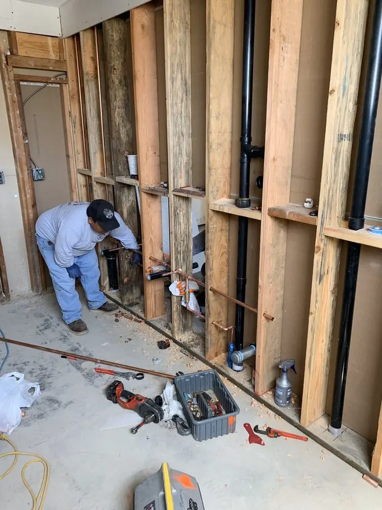 Commercial rough-in plumbing for Gas Line Repair in Portland